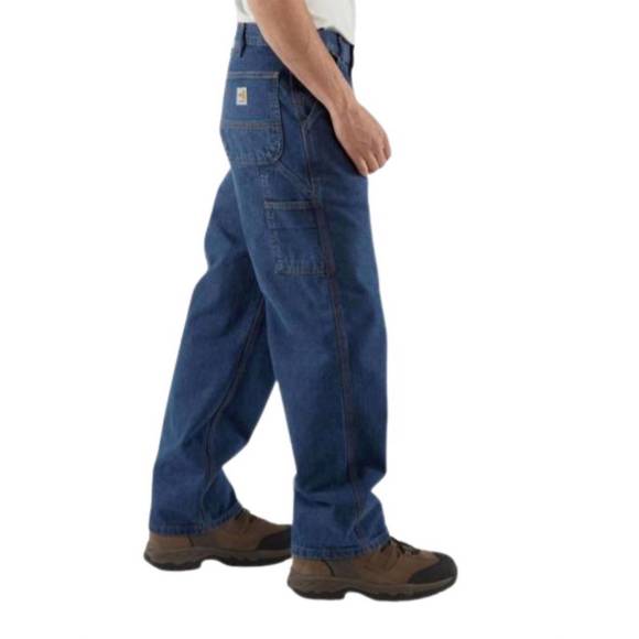 NEW CARHARTT men's flame resistant utility jean - length 36" in denium - Picture 2 of 4